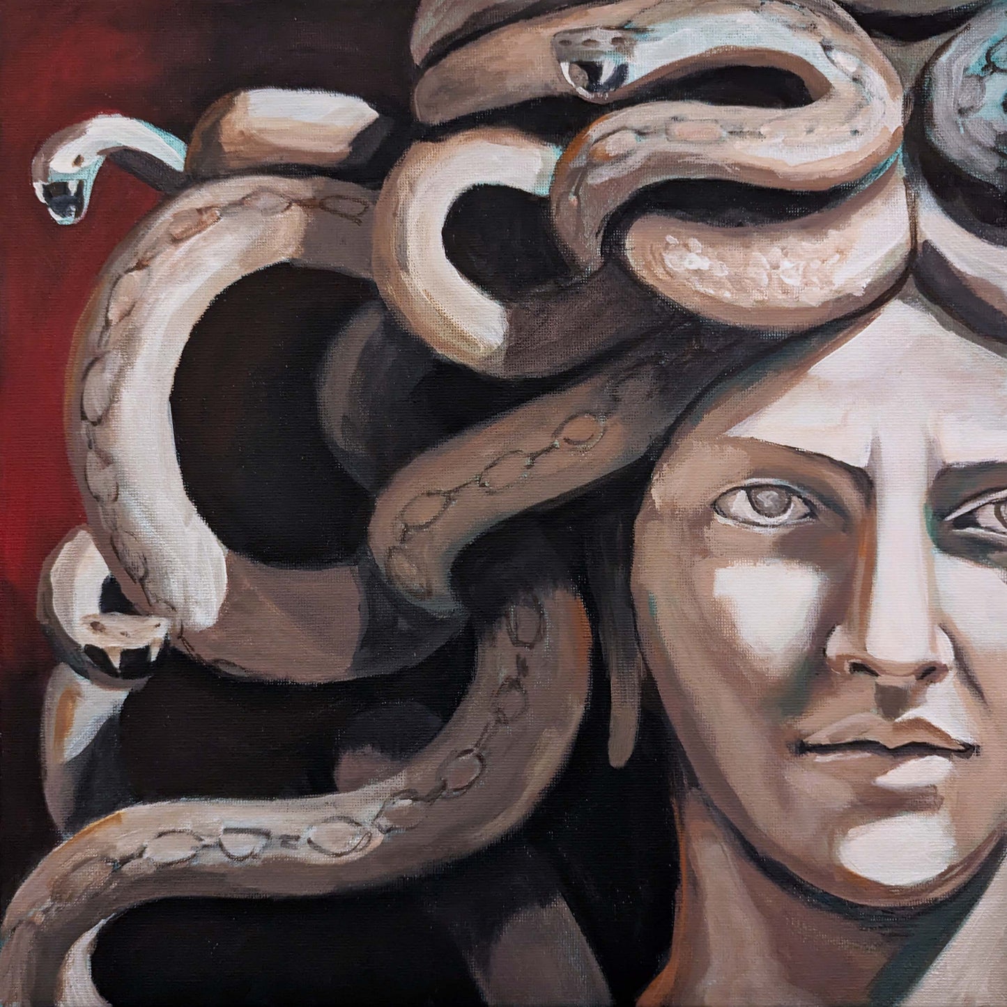 "Medusa" 12" x 12"