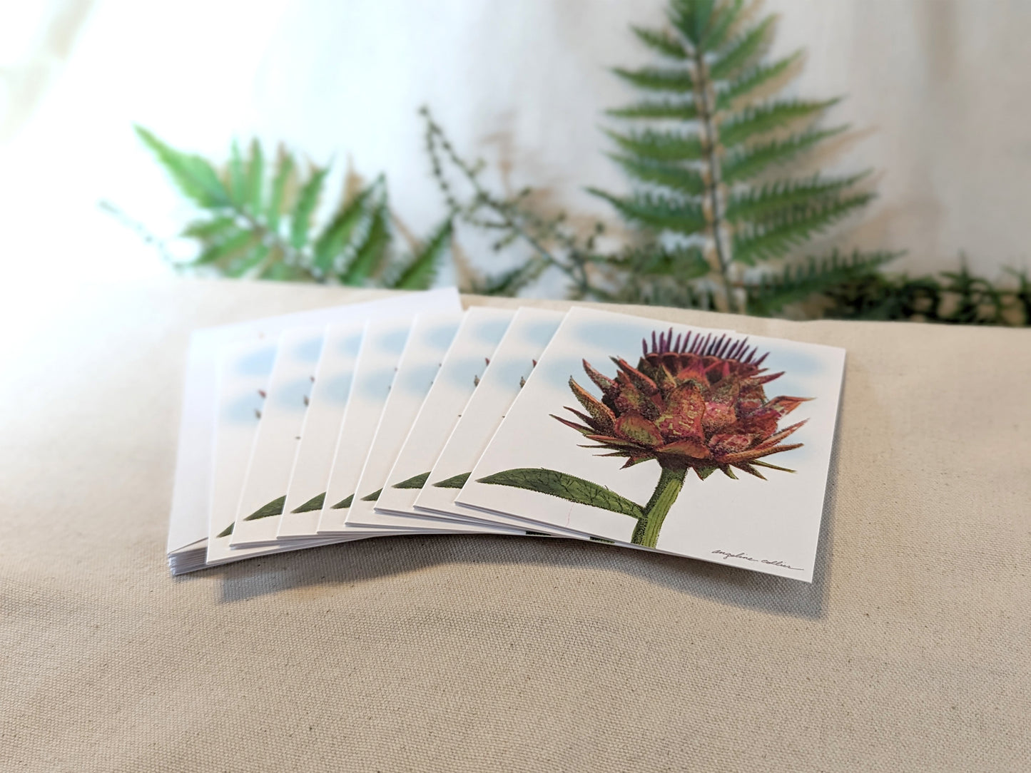 Artichoke Thistle Notecard