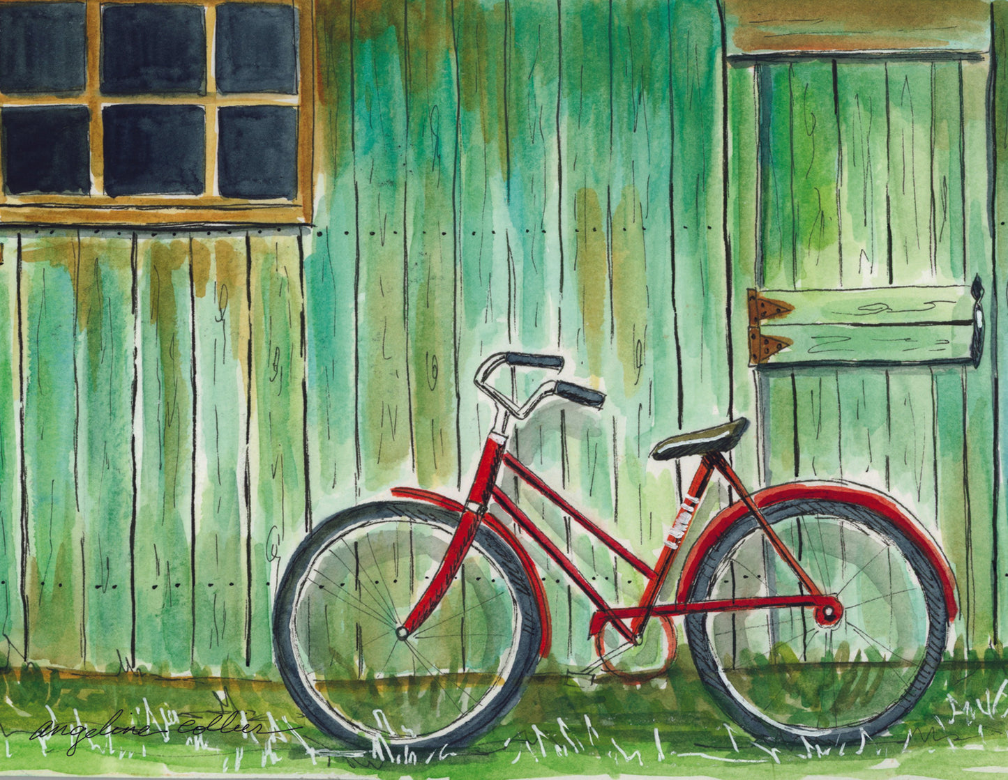 Bicycle Barn Notecard