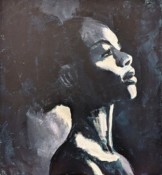 Dramatic Lighting Study 12" x 12" Acrylic Painting