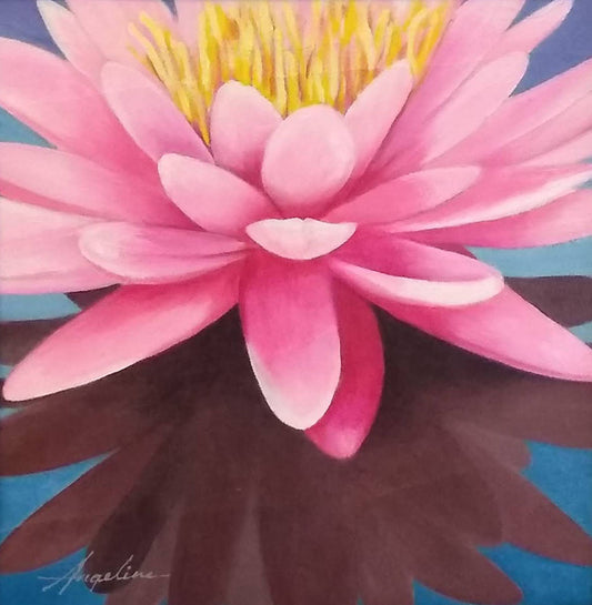"Water Lily Pink" 8" x 8"
